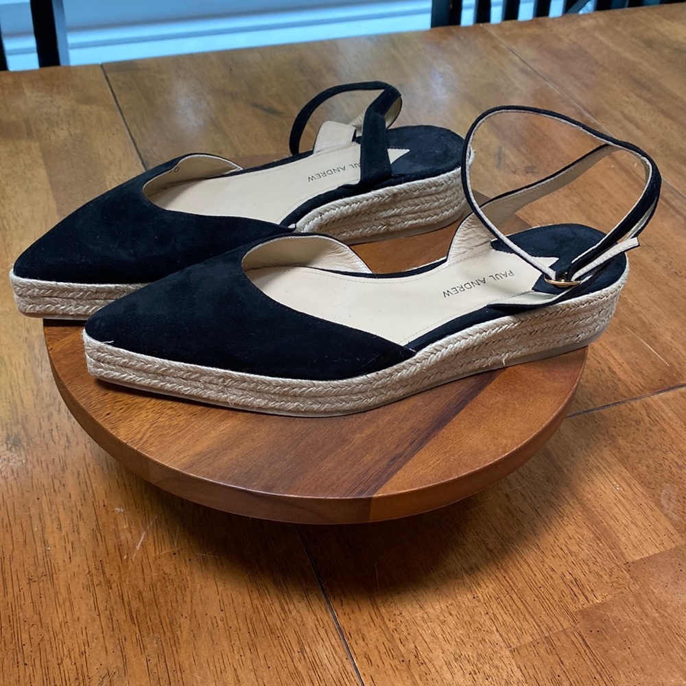 Black Paul Andrew ankle strap shoe.